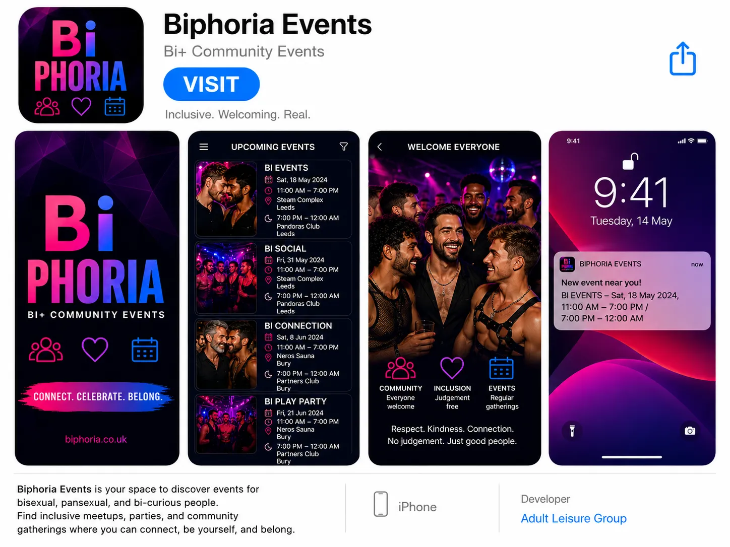 Biphoria event artwork