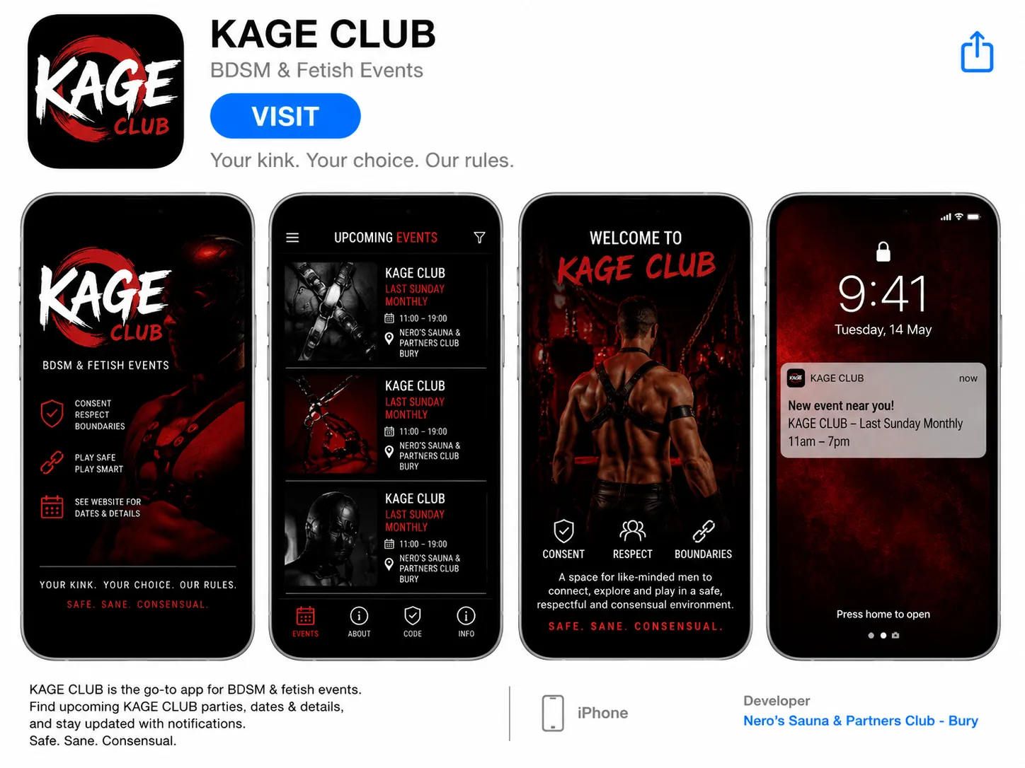 Kage Club event artwork