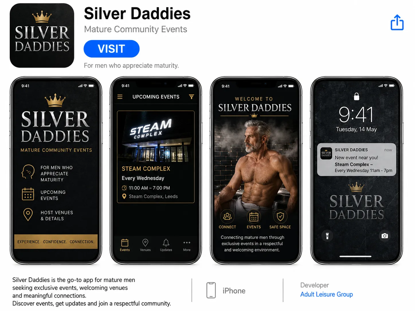 Silver Daddies event artwork